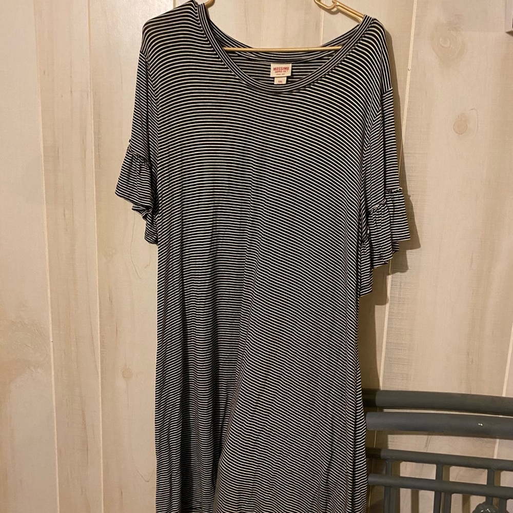 Striped Bell Sleeved Dress